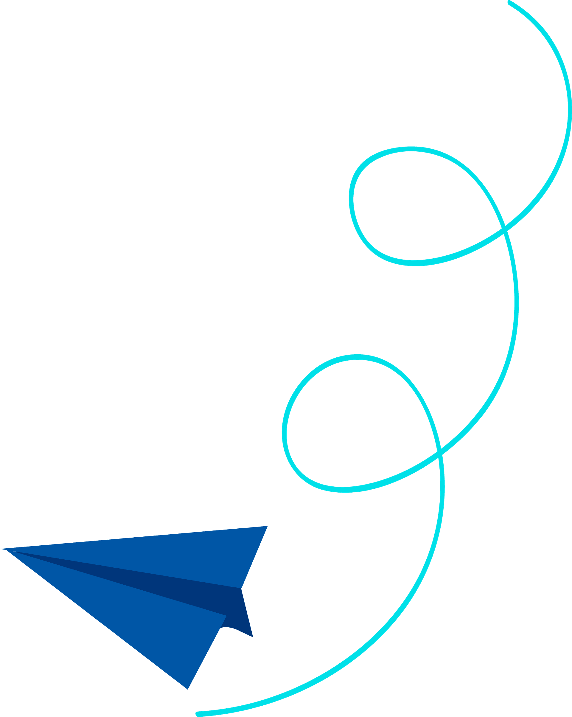 Avião de papel decorativo